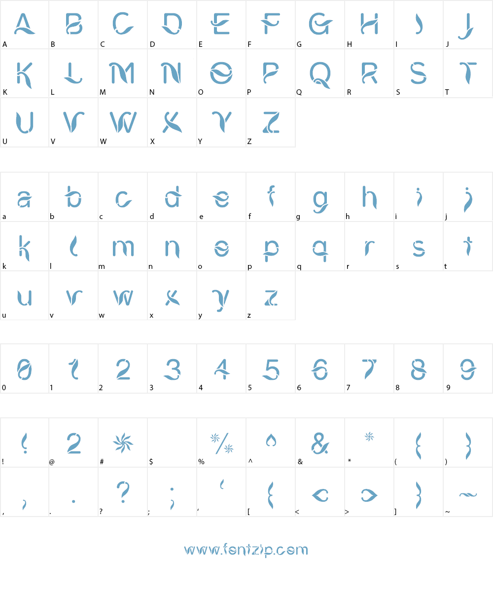 CW Ciung Wanara Font Character